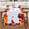 Udbrud Udburd Runner da Tavola Autunnale, Corridore Autunnale Runner da Tavola in Legno d'Acero Tovaglia Moderna per Il Ringraziamento della Fattoria Decorazione del Tavolo da della Cucina (135 x 40 cm)