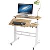 soges Scrivania,Scrivania Salvaspazio,Stand Up Desk,Regolabile Scrivania del Computer Workstation Mobile Desktop Sit-Stand Scrivania in Piedi,L Scrivania Aptop,80 * 30CM