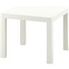 LUMASOUL Tavolino Salotto Moderno Bianco - Tavolino da Salotto Piccolo 55x55cm - Tavolino Soggiorno Quadrato - Tavolino da Divano - Tavolini da Salotto Moderni