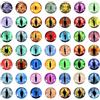 PATIKIL 100Pz Occhi Drago da 15mm Occhi Vetro Rotondi Colori Misti | Animali Occhi Uncinetto
