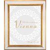 BIRAPA Vienna Cornice portafoto 20 x 30 cm - Cornice vintage in bianco oro, cornice in legno con cornice decorativa per interni ed esterni, cornice portafoto
