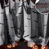 FFTANXS Halloween decorazioni pareti per Festa delle Case Stregate Porte all'Aperto,Garza Bianco&Nero Panno 1*2M Mussola Oversize, Mobili e terrazza o Porta, Creepy Scary Spooky decorazioni halloween
