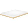 Erst-Holz Tre varianti di matrimoniale futon giapponese 160x200 in Pino laccato trasparente V-60.47K-16Doghe in assi di legno rigide e materasso