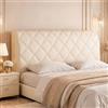 AnkekolyStar Copri Testata Letto Matrimoniale/Singolo, Copritestiera Protezione Elastica Lavabile, Addensare Anti-Graffio Anti-Polvere (bianco, 200cm)