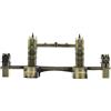 Healvian Ponte in Lega Dorata Decorazione da Tavolo Statua Architettonica Elegante Accessorio per Arredamento Casa e Scena Fotografica