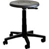 IDEALSEDIE DI GALIZIA MICHELE IDEALSEDIE SGABELLO DATTILO CON SEDILE IN POLIURETANO NERE LAVABLILE, BASE IN PLASTICA O CROMATA, REGOLABILE IN ALTEZZA, MIN.53 MAX 70CM (BASE IN PLASTICA D.60)