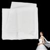 BENECREAT Sciarpa da Sposa Bianca da 300x70cm per Copricapo Nuziale, Sciarpa da Sposa in Poliestere, Sciarpa da Sposa per Serate Formali e Cerimonie