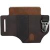Generic Guaina multiuso in pelle PU con portachiavi guaine per torcia elettrica per allenamento campeggio arrampicata (marrone)