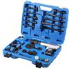 Cozyel Martello Pneumatico Professionale 2200 Colpi/Min, Set Martello Pneumatico 16 Pezzi con Sistema di Cambio Rapido, per Riparazione Auto, Carrozzeria e Demolizione