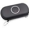 SAMTN Custodia per il trasporto, custodia portatile da viaggio, borsa con cerniera per PSP 1000 2000 3000, custodia protettiva (Nero)
