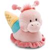 NICI 62889 - Morbida chiocciola di peluche con gelato, per coccole e giochi, per bambini e adulti, fantastica idea regalo, 15 cm, rosa