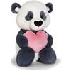 NICI Panda di peluche con cuore, morbido e tenero pupazzo per coccole e giochi, per adulti e bambini, 25 cm, nero - 62609