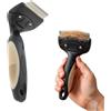 Rosewood Barra di rimozione dell'infeltrimento per cani e gatti - Taglia S - Strumento per la cura degli animali domestici per pelo lungo e corto - Nero - Morbido pettine sottopelo con denti in