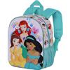 Disney Principesse Rainbows-Zainetto 3D Elite, Multicolore, 25 x 30 cm, Capacità 7 L