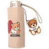 Moschino UMBRELLA TEDDY HEART beige scuro PEQUEÑO, Beige scuro., Small