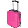 Valigeria.shop Valigetta Bagaglio a Mano 40x30x20 cm Uomo Donna Ragazzo Ragazza Bambini Rigido 2 Ruote Maniglia Telescopica Valigia Compatta Piccola da Cabina Ryanair EasyJet Multicolore Offerta Mod:1203 (Fuxia)