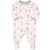 Mawi Tutina neonata rosa con stampa pecorelle