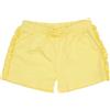 Mawi Shorts bambina con volant e fiocco gialli