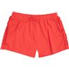 Mawi Shorts bambina con volant e fiocco corallo