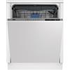Beko PRONTA CONSEGNA - SPEDIZIONE IMMEDIATA Beko BDIN25325 Lavastoviglie da Incasso Scomparsa Totale 60 cm 14 Coperti Terzo Cesto Classe D Cerniera Sliding