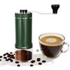 CEVING Primo al mondo macinacaffè manuale con grande capacità da 60g, macinino portatile con 40 impostazioni regolabili, mole coniche in ceramica per campeggio, viaggio, regalo, ecc. (Verde foresta)