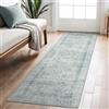 BEIMO Tappeto Salotto Vintage, Tappeto Camera Da Letto, Tappeto Ingresso 3 Metri, Tappeto Cucina Antiscivolo Lavabile, Tappeti Salotto Pelo Corto per Soggiorno, Ufficio, Blu, 80x300cm