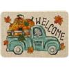 Artoid Mode Zucche camion camion benvenuto autunno tappetino, foglie d'acero decorazione per la casa tappeto cucina tappeto tappeto per interni decorazione esterna 40x60 cm