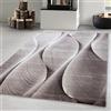 Carpetsale24 Tappeti a pelo corto, colore marrone, disegno astratto, 111510, tappeto rettangolare, Tappeto soggiorno, 280 x 370 cm