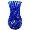 MurArt Vaso in Vetro di Murano Blu Set da 6 bicchieri da 250ml Collezione Onde in vetro soffiato a mano in lavorazione artigianale