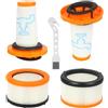 Tomkity 4 filtri per aspirapolvere Rowenta X-Force Flex 9.60 RH20C2WO RH20C0WO RH2038WO RH2037WO RH2039WO RH2078WO RH1127WO RH1128WO RH1129WO 2 Pre-filtri + 2 filtri motore