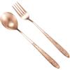 Purecopper Utensili in rame puro al 99,99%, posate in rame con bellissimo significato cinese, adatti per cucina, casa, matrimoni, feste, lavabili in lavastoviglie (2 tipi)