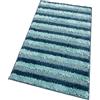 emmevi Tappeto Bagno Doccia Scendiletto Morbido Shaggy Assorbente Antiscivolo Lavabile 50x80 Cm Blu