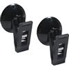 Xibao 4PCS Ventosa per Parasole Auto,Accessori per Auto Interni,Ventosa per Biglietti di Parcheggio,Anneome per Documenti Auto con Clip,Adatto per Auto,Camion,SUV,Camper,Veicoli Commerciali (Nero)