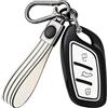 OFF WE GO Custodia Chiave Cover Chiave Guscio Chiavi per MG MG4 MG5 MG6 MG ZS EV HS EHS ZX GT Roewe RX3 RX8 ERX5 RX5 I6 I5 Coprichiave Macchina Copri Chiavi Telecomando Auto Portachiavi, Bianco