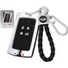 Rondrive Rondrvie - Custodia per chiave dell'auto, adatta per Renault Clio Espace 5 Master Bus Megane Kadjar Captur Zoe Koleos Scenicfür Duster Jogger Bigster Argento