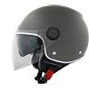 Scotland Motorcycle Dept Casco doppia visiera 120013LUX TITANIO OPACO-M