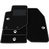 Somer Car Kit Tappetini Auto compatibili con Jeep Avenger - Benzina 2023-2026 | Set Tappeti in Moquette, ricamo Zampa Cane-Gatto, Tappeto auto su misura