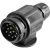 AGRISHOP Spina Rimorchio 13 Poli Impermeabile, Spina 13 Poli Gancio Traino,12V Spina Di Rimorchio a 13 Poli Maschio