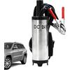 Generico Pompa Trasferimento Olio - Erogatore d'Acqua Portatile Resistente | Estrattore Pompa Olio 12V 24V 38mm | per Auto Motore Tosaerba Barca Serbatoio Freno Fusto Barile