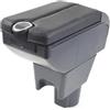 Car Passion Bracciolo Auto Compatibile con Dacia Duster 2010-2017 - Poggia braccio per Auto in Pelle Nera con Posacenere, Vano Portaoggetti e Apertura Automatica - Nuovo Modello (Duster 2010-2017)