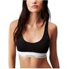 Calvin Klein Bralette Donna Lightly Lined Sportivo, Nero (Black), S