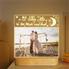 Attivolife Cornice luminosa con scritta Love You to the Moon and Back, lampada LED dai colori caldi, decorazione romantica, regalo romantico per compleanno, Natale, Ringraziamento, per amante,