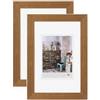 walther design Grado HI318ED - Cornice portafoto in legno, 13 x 18 cm, confezione da 2, rovere
