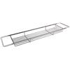 Croydex antiruggine Flat Bar Bagno Rack, Argento, 45 x 650 x 135 mm