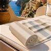 PETTI Artigiani Italiani - Telo Mare Microfibra, Asciugamano Mare o Piscina, Telo per Lettino Spiaggia, Grande 90x180 cm, Millerighe 36