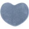 osama home SWEET HOME - Tappeto Bagno Assorbente Antiscivolo in Microfibra di Ciniglia a Cuore Ideale come Tappeto Camera da Letto, Cameretta e Tappeto Cucina Antiscivolo Lavabile, Tappetino Bagno Multiuso 60x50