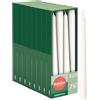 Bolsius Essentials - Candele a punta liscia - bianche - 24,5 cm - 32 pezzi - candele decorative - senza olio di palma