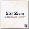 Dutch Frame Factory - Cornice 55x55 cm - Argento Lucente - Cornice per foto in Plastica con vetro plastico Antiriflesso - Cornice portafoto 55x55 cm - Easy