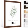 Bildershop-24 Cornice portafoto Monza in marrone (opaca) in 60 x 90 cm, cornice intercambiabile, cornice per poster, cornice puzzle