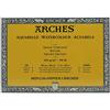 Arches Blocco Per Acquerello Incollato 4 Lati (20 Fogli) - Grana Torchon - 185 G/Mq - 18 X 26 cm